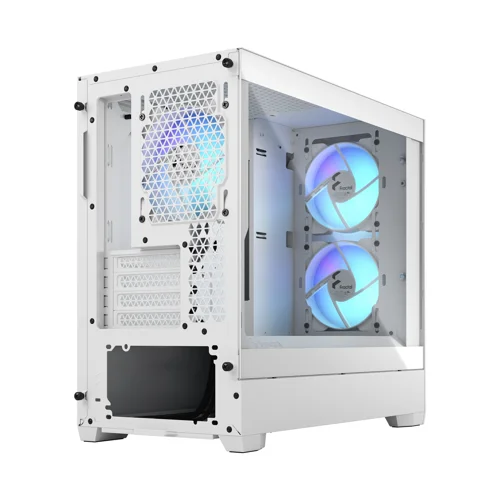 Fractal Pop Mini Air RGB MicroATX White Tempered Glass Clear Tint PC Case Desktop Computers 8FR10362420