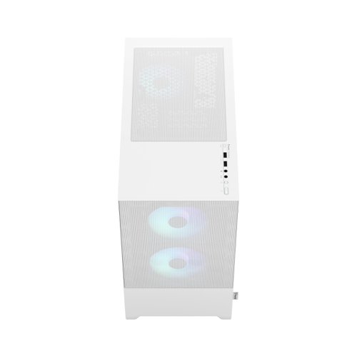 Fractal Pop Mini Air RGB MicroATX White Tempered Glass Clear Tint PC Case Fractal Design