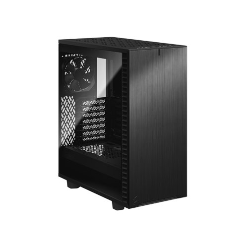 Fractal Design Define 7 Compact Dark Tempered Glass M-ATX Mid Tower PC Case Desktop Computers 8FR10284135