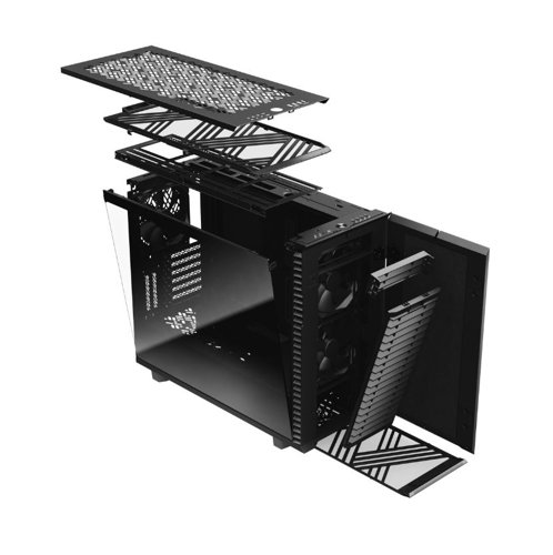 Fractal Design Define 7 Black Windowed Tempered Glass Mid Tower ATX PC Case 8FR10279276