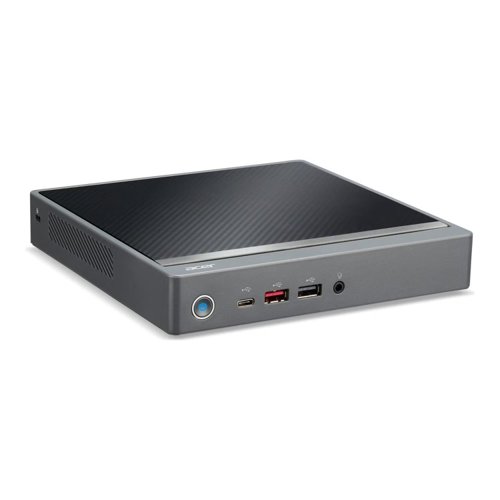8AC10394239 | A compact and high-performance mini PC designed to meet all your work and entertainment requirements.The power of a traditional desktop PC is condensed into a 0.95 litre small form factor mini PC that is easily mounted onto any VESA-mounting compatible display. Maximize your screen real estate with support for up to 3 external displays at up to 4K resolution without needing an extra graphics card. The Acer Veriton 2000 Mini also supports the Press-N-Go feature, which allows you to power on the mini PC directly by turning on your monitor.