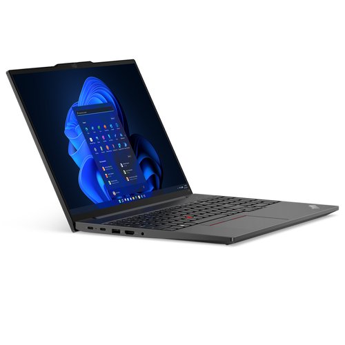 8LEN21JT0009 | The Lenovo ThinkPad E16 (16in AMD) laptop is powerful, reliable, and secure - perfect for your business needs. Tackle all of your jobs and enjoy peak productivity with the power of AMD Ryzen™ 7000 Series processors and integrated UMA graphics. Multitask with ease, thanks to extensive DDR4 memory and speedy SSD storage.Enjoy the contemporary, professional design of the ThinkPad E16 (16in AMD) laptop. Its larger, more ergonomic keyboard houses robust keys with better travel, a number pad, and better key spacing to prevent accidental input. The smooth 115mm x 68mm trackpad improves onscreen navigation. And the stunning 16in display is available in up to WQXGA (2560 x 1600) resolution, with 100% sRGB colour gamut, optional touch, and hardware-based Low Blue Light certification for an excellent visual experience.