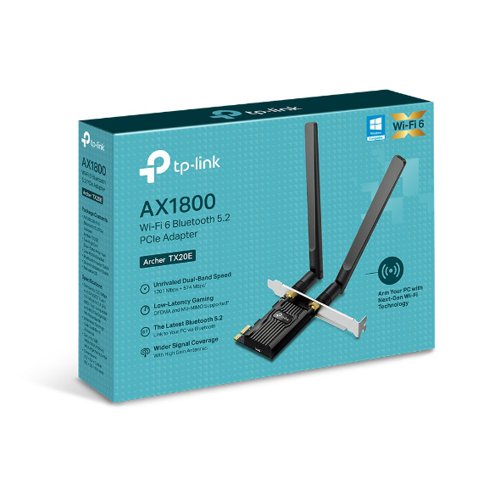 TP-Link AX1800 Dual-band Bluetooth 5.2 PCIe Adapter