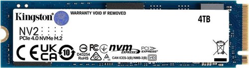 Kingston Technology NV2 4TB M.2 2280 PCIe 4.0 NVMe Internal Solid State Drive