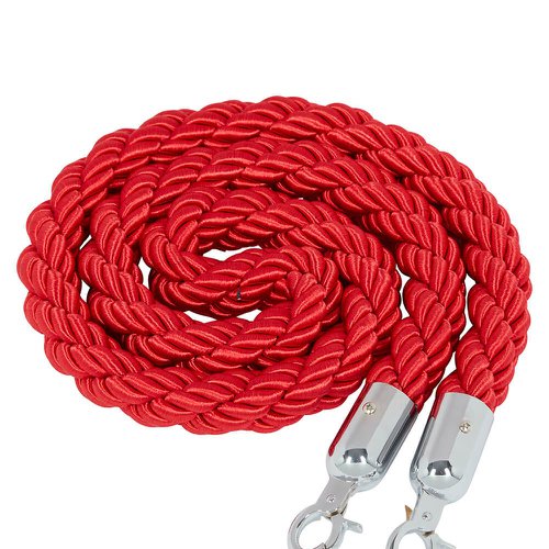 Seco 2m Red Rope for VIP Chrome Posts - REDROPE Demarcation Barriers 24989SS