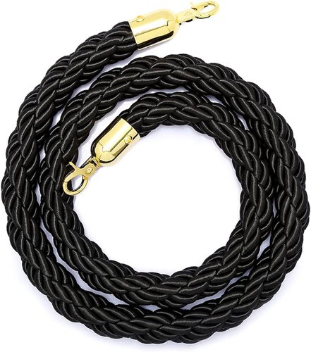 Seco 2m Black Rope for VIP Chrome Posts - BLACKROPE 24982SS Buy online at Office 5Star or contact us Tel 01594 810081 for assistance