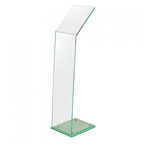 Acrylic Menuboard with A4 portrait print holder, green finish simulating plate glass.Our premium, glass effect acrylic Menu Board or Lectern is made from 8mm green edged acrylic with an A4 portrait print holder and diamond polished edges to show off the beautiful glass effect material.Your A4 menu just slides in between two acrylic sheets. No tools and no fuss.
