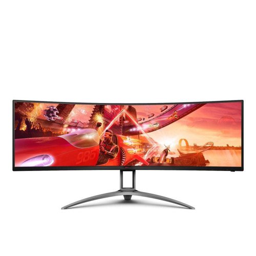8AOAG493QCX | Experience your favourite games on a new level of immersion and realism: the AG493QCX features an extensive 49? curved screen with Dual-FHD resolution. The refresh rate of 144Hz, a MPRT of 1ms, HDR400 and FreeSync Premium Pro add to the clear image quality and super smooth transitions. Enjoy your next gaming session in double size!49“ ULTRA-WIDEWith a size of 49”, ultra-wide displays provide double more screen space compared to regular monitors. The extra size makes for more efficient use of space and allows for an unprecedented 32:9 ratio.1800R CURVEDCurved design wraps around you putting you at the centre of the action and provides an immersive gaming experience.144HZ REFRESH RATEEquip yourself with twice the frame rate of other monitors and say goodbye to image stuttering and blurry motion. With a 144Hz refresh rate every frame is rendered sharply and in smooth succession, so you can line up your shots accurately and appreciate high speed races in all their glory.FREESYNC PREMIUMEnjoy the best quality visuals even in fast paced games. The AMD FreeSync Premium Technology ensures that the GPU’s and monitor’s refresh rates are synchronised, which provides a fluid, tear free gaming experience at highest performance. The AMD FreeSync Premium features a refresh rate of minimum 120Hz, decreasing blur and sharpening the picture for a more life-like experience. The LFC feature eliminates the risk of stutter in case the frame rate drops below the refresh rate.DUAL FHD (DFHD) RESOLUTIONDouble the fun? With a Dual FHD display, you get a stunning resolution of 3840 pixels horizontally and 1080 pixels vertically. Our monitors extend over your entire field of vision while maintaining crystal clear imagery.VESA CERTIFIED DISPLAYHDR™ 400Even the lowest level of High Dynamic Range (HDR) feature poses a significant upgrade to common monitors. The peak luminance of 400 cd/m² enables your display to hone the picture quality with a manifold colour spectrum and more diverse contrast. The VESA-certificate ensures richness of detail and realistic portrayals of game and film worlds.AOC GAME COLOR AND SHADOW CONTROLBring the battle out of the shadows with AOC Shadow Control and AOC Game Colour! Adjust grey levels for better picture detail and brighten dark areas or sink them back into blackness on the fly, without affecting the rest of the display.LOW INPUT LAGUnleash your reflexes by switching to the AOC Low Input Lag mode. Forget graphical frills: this mode rewires the monitor in favour of raw response time, giving the ultimate edge in hair trigger stand offs.REMOTE CONTROLThe AOC remote control gives you full control of the devices even from a distance.6 GAMES MODETailor your display to the game with a click of a button. Switch settings between in-built presets for FPS, racing, or RTS games, or customise your own ideal conditions and save them. The AOC Settings KeyPad makes switching profiles or adjusting features quick and easy.AOC G-MENUAOC G-Menu is a free tool that you can install on your PC to have complete customization paired with maximum convenience.