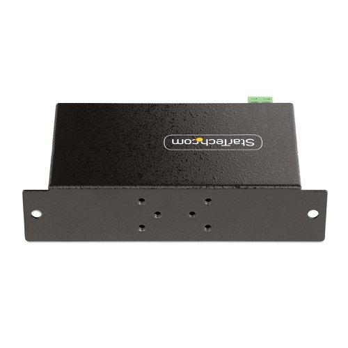 8ST10422913 | This 4-port Managed Industrial USB 3.2 Gen 1 (5Gbps) Hub enables users to toggle individual USB ports on/off and to reboot the hub, using the USB Hub Administrator Software (free to download). With robust housing and versatile power input options, the USB Hub is designed to cater to the needs of IT Professionals working in industrial settings such as factories, warehouses, offices, and other similar environments.Managed USB HubThe USB Hub Administrator Software is to be installed on the host computer, enabling users to remotely control device access and manage operational features. With this software, users can:Enable or disable individual or all ports on the USB Hub.Reboot the USB Hub.Set a password to restrict unauthorized access.Save port states for quick setup in specific applications.Utilize Command Line Interface (CLI) commands for command-line operation or custom application development.The software is compatible with Windows, macOS, and Linux, making it versatile across various platforms. It supports an unlimited number of Managed USB Hubs, allowing users to connect multiple Hubs to a single host computer or cascade them in sequence.Rugged and ReliableThe Industrial USB Hub features a rugged heavy-duty metal enclosure designed to shield the hub from potential damage caused by accidental drops or sudden impacts. Moreover, it protects against Electrostatic Discharge (ESD) with 15kV air and 8kV contact Level-4 ESD protection. This robust construction ensures resiliency in demanding industrial environments, providing peace of mind for users in situations where durability and reliability are paramount.Power FlexibilityThe USB Hub offers power flexibility to cater to diverse user needs. It features a terminal block power input that supports a wide voltage range from +7 to 48 volts DC, ensuring compatibility with various power sources. With an external power source connected, the USB Hub supports USB battery charging specification 1.2, delivering up to 1.5A (7.5W) on 3 of the downstream ports, so you can power and quickly charge external devices.For optimal performance an external power source is required. StarTech.com offers an external power adapter (Part Number: ITB20D3250, sold separately) that will enable the USB Hub to operate at maximum performance.Mounting OptionsThe USB Hub is thoughtfully designed for user convenience and adaptability. Equipped with built-in mounting brackets, installation is simplified. The hub may be mounted to a variety of surfaces such as walls or desks. The DIN rail bracket ensures secure mounting in industrial environments.High-PerformanceThe rugged USB Hub supports SuperSpeed USB 3.2 Gen 1 (5Gbps) and maintains backward compatibility with legacy peripheral devices. Additionally, the USB Hub offers enhanced security through the USB Event Monitor utility, a feature within the StarTech.com Connectivity Tools application. This utility logs and timestamps USB port usage, empowering IT administrators to identify potentially malicious devices.