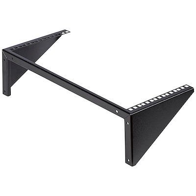 8ST10330824 | The RK519WALLV 5U Wallmount Rack Bracket offers a versatile storage solution, allowing equipment (Network devices, power strips, patch panels) to be mounted vertically (flush with the wall) to save space. Alternatively, the 5U bracket can be installed under a desk for horizontal installation, making it easy to access installed equipment directly from your workspace. This TAA compliant product adheres to the requirements of the US Federal Trade Agreements Act (TAA), allowing government GSA Schedule purchases.Perfect for SoHo (small office, home office) environments, the wallmount bracket offers space-saving installation for environments lacking the footprint space for a full size server equipment rack.Suitable for mounting on virtually any wall/ceiling surface (e.g. drywall), the bracket mounting holes (used to mount to a wall or the desk underside) are positioned at exactly 16in apart, matching standard construction framework.Constructed to EIA-310 19in rack standards, the wallmount bracket features a sturdy steel design and is backed by StarTech.com's Lifetime Warranty.