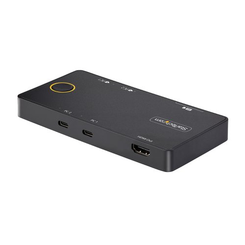 StarTech.com 2-Port USB-C KVM Switch with Passthrough Power Delivery