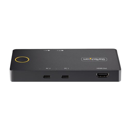 StarTech.com 2-Port USB-C KVM Switch with Passthrough Power Delivery