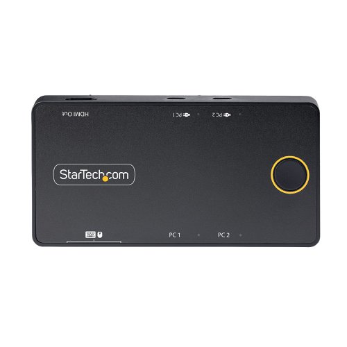 StarTech.com 2-Port USB-C KVM Switch with Passthrough Power Delivery