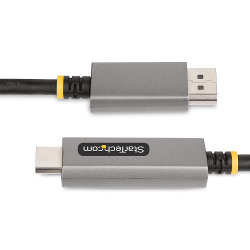 Connect an 8K 60Hz or a 4K 144Hz HDMI display to a DisplayPort-enabled desktop at a distance of up to 6.6ft (2m), using this DisplayPort to HDMI Adapter Cable.