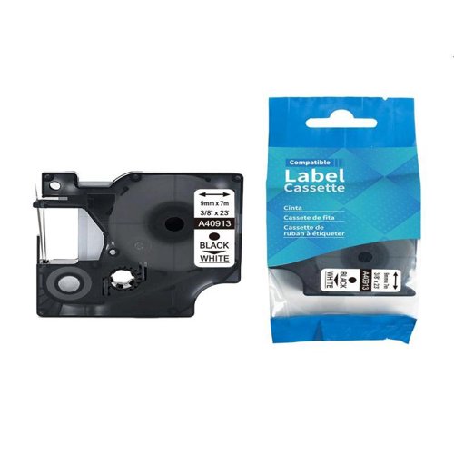 Compatible Label Cassette 9mm x7m Black on White
