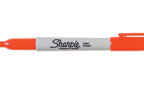 Sharpie Fine Perm Marker Orange Bx12 - 3813042