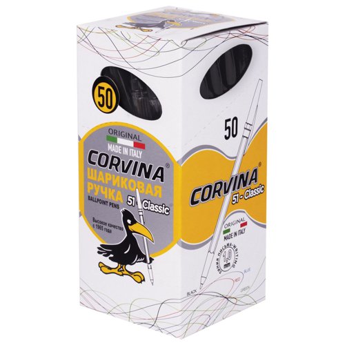 Corvina 51 Classic ballpen Black Box of 50 - 51511