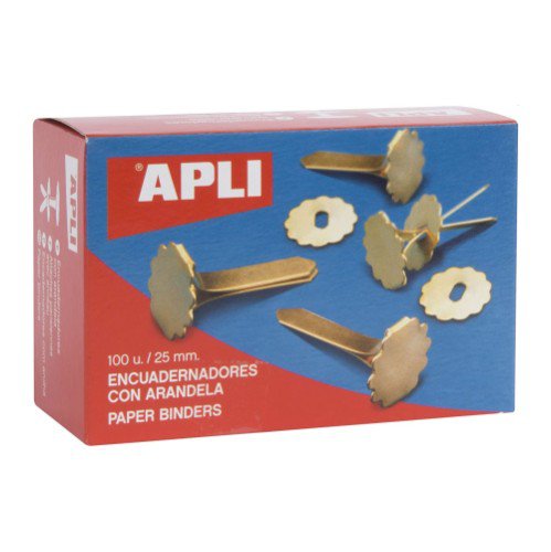 Apli Paper Binders 25mm Bx100 - 67116