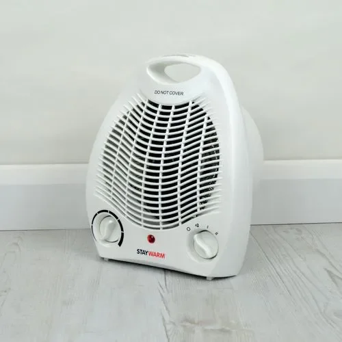 Slinsgby Staywarm 2000W Upright Fan Heater and Cooler White - 425014 HC Slingsby PLC