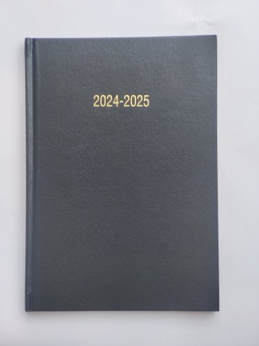 ValueX Academic Mid Year A5 Day To Page Diary 2024/2025 Black - A51E Black