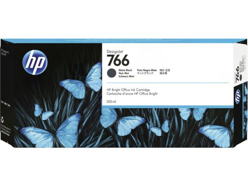 HP No 766 Matte Black Standard Capacity Ink Cartridge 300ml - P2V92A
