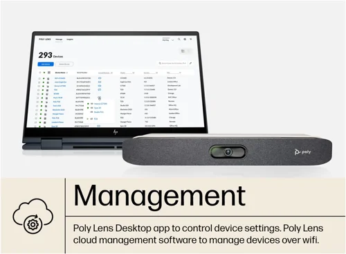 8PO83Z46AAABU | Give everyone in hybrid meetings an equal seat at the virtual table using a choice of framing modes with Poly DirectorAI smart camera technology.No one looks their best with pixilated video. Enjoy richer, more life-like meeting experiences with 4K UltraHD video.Outside noise and side conversations can quickly derail a hybrid meeting. Keep background noise in check with Poly NoiseBlockAI and Acoustic Fence technologies.Make communicating effortless for everyone on the call, with a next-generation beamforming microphone array that clearly picks up all voices in a room.Give everyone the confidence that comes from knowing they can connect to any cloud video service easily — with no PC needed. Join any meeting with H.323 and SIP support for connecting to any standards-based video conference.The TC8 touch interface lets you launch, join, and share in an instant while keeping your focus on the task at hand. Its sleek design features an 8” high-resolution touch display to make control options clear and accessible.