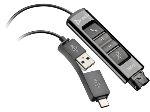 HP Poly DA85 USB-A USB-C Quick Disconnect Adapter