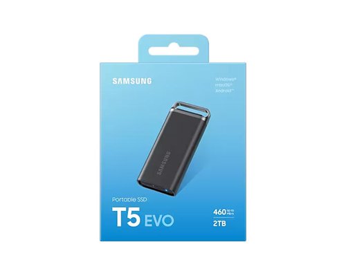 Samsung T5 EVO 2TB USB 3.2 Gen 1 5Gbps Black External Solid State Drive 8SA10423156