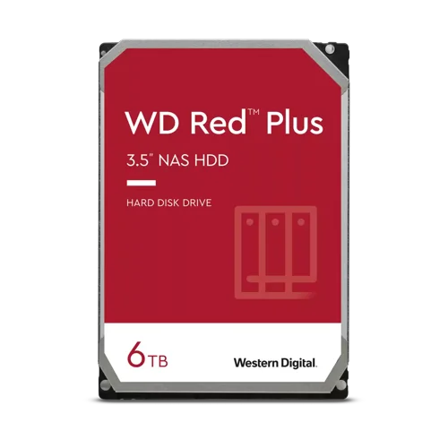 Western Digital Red Plus 6TB NAS SATA 3.5 Inch Internal Hard Drive Western Digital
