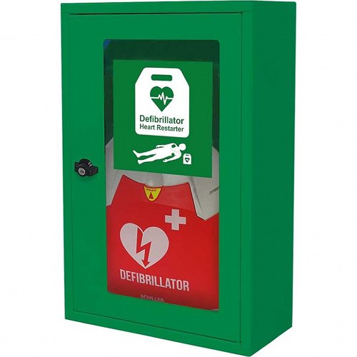 Schiller FRED PA-1 AED Automatic Bundle with Wall Cabinet - K3047