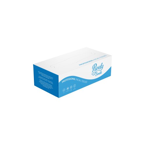 Purely Smile Professional Facial Tissues 2ply (Pack 100 Sheets) - PS1411 Facial Tissues 29371TC