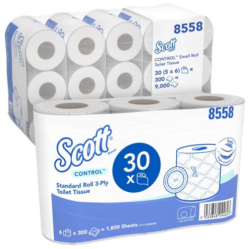 Scott Control Small Roll TT 3Ply [Pack 30]