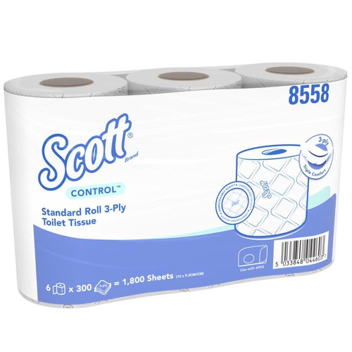 Scott Control Small Roll TT 3 Ply (pk30) Kimberly-Clark