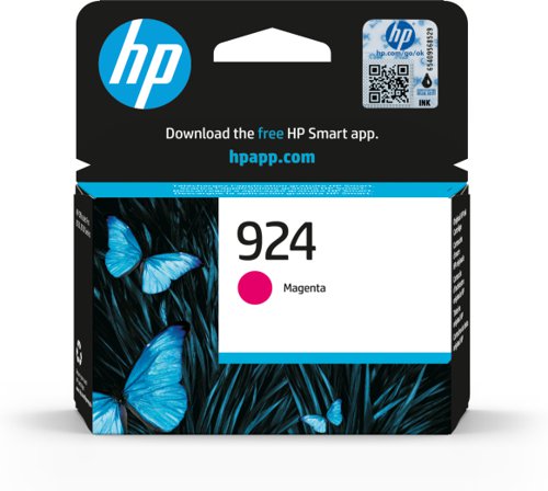 HP No 924 Magenta Standard Ink Cartridge 400 Pages - 4K0U4NE HP4K0U4NE