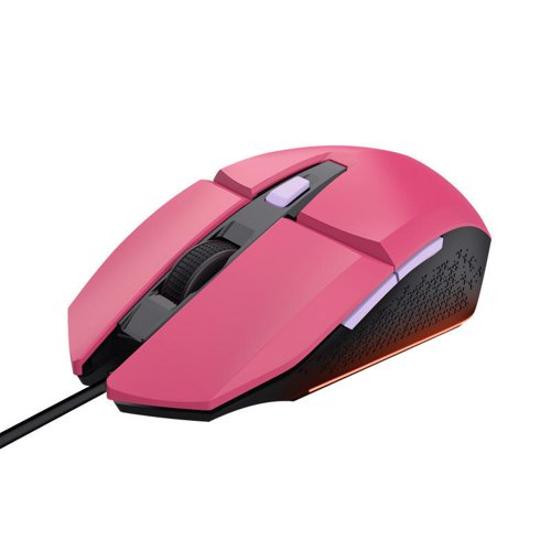 Trust GXT 790P Tridox 3in1 Bundle Pink Zirox Wired 3.5mm Headset Felox 6400 DPI Wired Mouse and Mousepad