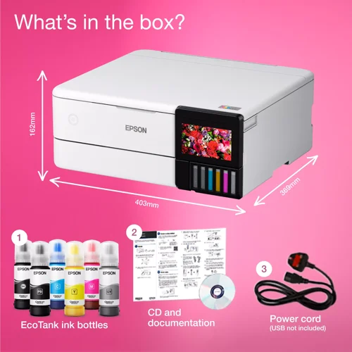 Epson EcoTank ET-8500 A4 Colour Inkjet Multifunction Printer Epson