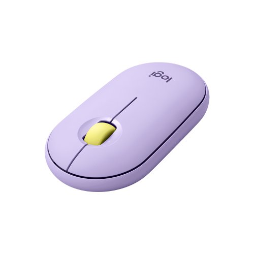 Logitech Pebble M350 1000 DPI Wireless Optical Lavender Lemonade Mouse Logitech