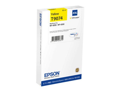 Epson Yellow High Cap Ink Cartridge 7k pages - C13T90744N