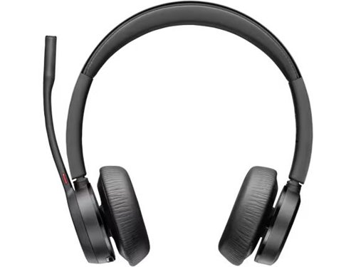HP Poly Voyager 4320-M Stereo Microsoft Teams Bluetooth Headset with BT700 Dongle and USB-A to USB-C Cable