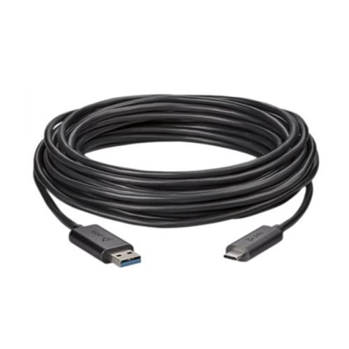 8PO875H3AA | Enjoy the benefits of an active USB cable with this 25 metre long HP POLY USB 3.1 Active Optical Cable. Fear not extending beyond the normal limits of USB cable length; this active cable easily supports the 82' length without losing signal.