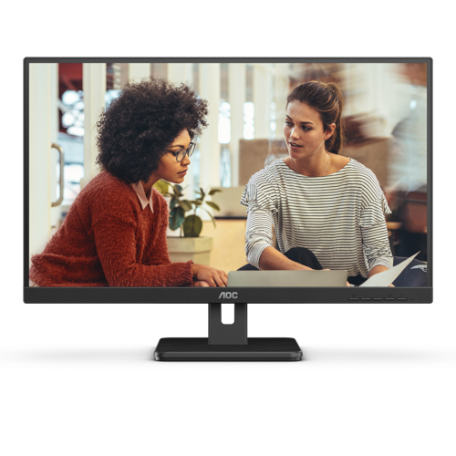 8AO24E3UM | The AOC 24E3UM offers all essentials for working or studying. This model mixes a great 23.8” VA panel with wide viewing angle and FHD resolution, features for eye care such as Low Blue Mode and Flicker Free and built-in speakers to easily enjoy quality audio. For a neat workstation, this model also offers cable management.FHD ResolutionWant to watch a Blu-ray movie in full quality, enjoy games in high resolution or read crisp text in office applications? Thanks to its Full HD resolution of 1920 x 1080 pixels, this monitor lets you do just that. Whatever you are viewing, with Full HD it will be displayed in rich detail without requiring a high-end graphics card or consuming a lot of your system’s resources.VA PanelVA Panels (Vertical Alignment) display deeper blacks and a high contrast for extra vivid and bright images.75Hz Refresh RateGet the upper edge! With a 75 Hz refresh rate, the display panel draws 75 frames each second. 75 Hz refresh rate is 25% faster than what is offered on most entry level displays at 60 Hz, while still being affordable and delivering those extra frames gamers need to beat their opponents.Adaptive syncAdaptive Sync aligns your monitor’s vertical refresh rate with the frame rate delivered by your GPU, making your gameplay and casual gaming experience even more fluid by eliminating stuttering, tearing and judder. This feature is also useful when enjoying videos and other visual media, for a smoother entertainment.HDMIHDMI (High-Definition Multimedia Interface) is supported by the current gaming consoles, current GPUs, set-top boxes, supporting the HDCP digital content protection system. HDMI 1.3-1.4b versions support up to 144 Hz refresh rate@1080p and 75 Hz@1440p, while HDMI 2.0-2.0b versions support 240Hz@1080p, 144Hz@1440p and 60 Hz@2160p (4K).USB HubBuilt-in USB hubs in AOC’s monitors bring ease of use and practicality to your desk. Side mounted ports are easily reachable without even looking at them; negating time wasted searching the backside of a PC case to find a free USB port.SpeakersBuilt-in speakers make it easy to catch up with family, friends and colleagues. For movies, music, games and more, you’ll enjoy quality audio without the hassle of connecting external speakers.Frameless designBesides looking modern and attractive, frameless designs enable seamless multi-monitor setups. Your cursor/windows will not be lost anymore in the dark abyss of bezels, when many displays are placed side by side.Flicker FreeAOC Flicker-Free Technology utilises a DC (Direct Current) backlight panel, reducing flickering light levels. With eye strain and fatigue absolutely minimized, feel free to enjoy those long, intense gaming sessions in comfort!Low Blue LightAOC Lowblue Light protects you from harmful blue light which, during long sessions, has been shown to cause eye strain, headaches, and sleeping disorders. Our Lowblue Light feature reduces the harmful wavelengths emitted without sacrificing colour composition, setting the experience free from the worry of eye damage.Kensington LockKensington Lock is an anti-theft system, comprising a metal-reinforced hole in the body of the respective device, to use with a metal cable secured with a key/lock system. Kensington locks enable you to secure your AOC monitor during a LAN event, an organisation, or wherever you carry it.Three-Year WarrantyAOC stands behind the quality of each and every monitor with a generous three-year warranty starting from the original date of purchase. Within the warranty period, any AOC displays with manufacturing defects or faulty components will be repaired or replaced at no additional charge.