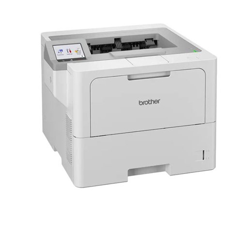 Brother HL-L6415DN Mono Laser Printer comes with a flexible suite of security features and solutions that can be tailored to your business. Includes Near Field Communications (NCF)/card reader support. Connectivity: wireless network 2.4GHz and 5GHz support (optional) and Hi-Speed USB 2.0, USB 2.0 host (rear), Wired network Gigabit ethernet. Print resolution of up to 1200 x 1200 dpi. 50 ppm 1-sided/24 spm 2-sided (mono). With an 8.9cm colour touchscreen LCD control panel. A 520 sheet standard paper input tray, with a 100 sheet multi-purpose tray. Supplied with in-box high yield black toner. Recommended monthly duty cycle of up to 16,000 pages. Dimensions: 402 x 396 x 319mm. 13.50kg.