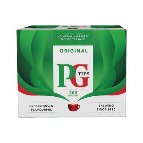 41572CP - PG Tips Tea Bag Enveloped (Pack 200) - 800396