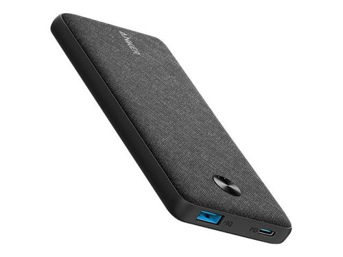 PowerCore III Sense 10KThe Ultra-Slim 18W Power Delivery Portable ChargerAstonishing SizePowerCore Slim 10000 PD successfully combines high-capacity with remarkable portability. Only 0.6 inches thick and weighing just half a pound, you'll barely even notice it in your pocket.Advanced Charging OptionsPower up USB-C mobile devices at full speed with the 18W Power Delivery port, juice up via a 12W PowerIQ enabled USB-A port, or activate trickle-charging mode to handle low-power devices like Bluetooth headphones or speakers. The USB-C port also supports power input, allowing you to recharge your power bank almost 3x faster than with USB-A.MultiProtect Safety SystemAt Anker, we care about your safety. Our MultiProtect system combines surge protection, short circuit prevention and many more advanced safety features to give you peace of mind.