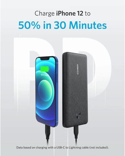 Anker PowerCore III Sense 10K 10000 mAh Black Power Bank 8ANA1248G11 Buy online at Office 5Star or contact us Tel 01594 810081 for assistance