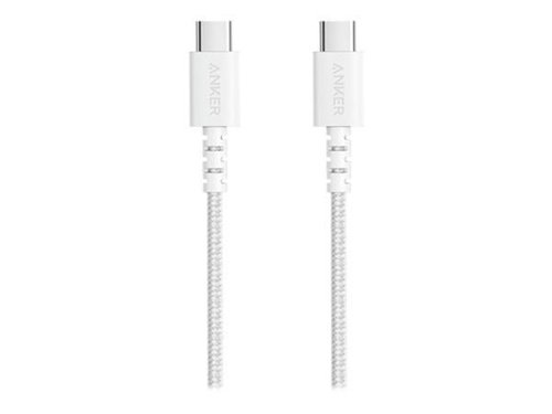 Anker PowerLine+ Select 1.8m White USB-C to USB-C Cable 8ANA8033H21 Buy online at Office 5Star or contact us Tel 01594 810081 for assistance