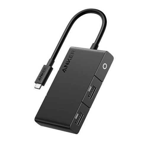 Anker 332 5-in-1 4K HDMI USB-C Black Multiport Hub