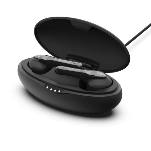 Belkin SoundForm Move True Wireless Black Earbuds with Charging Case