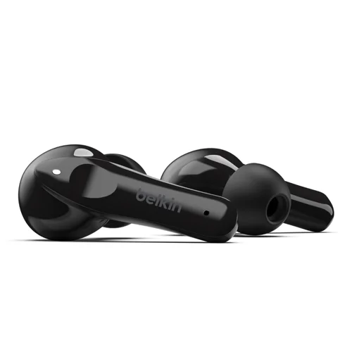 Belkin SoundForm Move True Wireless Black Earbuds with Charging Case Headphones 8BEPAC001BTBKGR