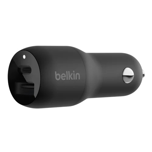 Belkin BoostCharge USB-C PD and USB-A Dual Car Charger with PPS 37W